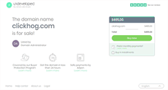 Desktop Screenshot of clickhog.com